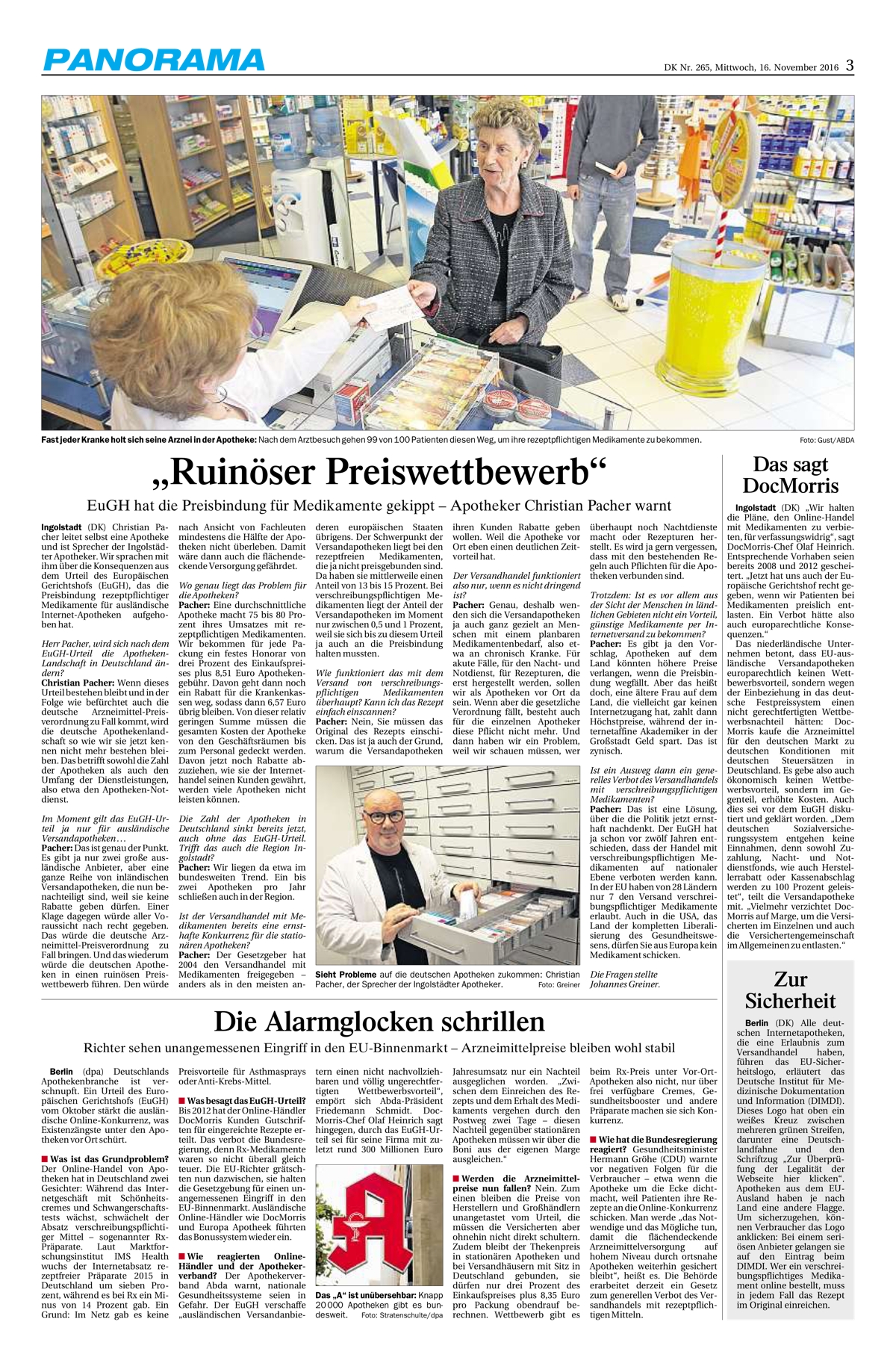 Donaukurier16112016